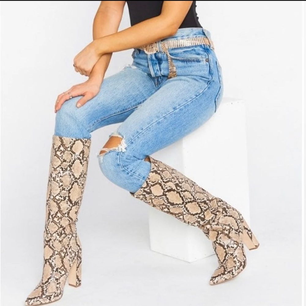 Steve Madden Rouge Snake Boots